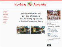 Tablet Screenshot of nordring-apotheke-berlin.de